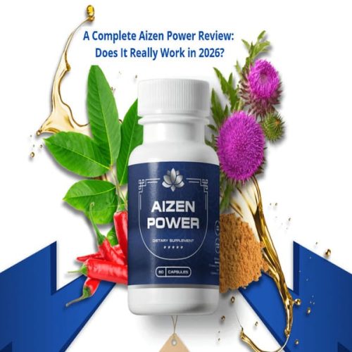 Aizen Power supplement bottle with natural ingredients, used in Aizen Power reviews 2026 article about results and whether it really works
