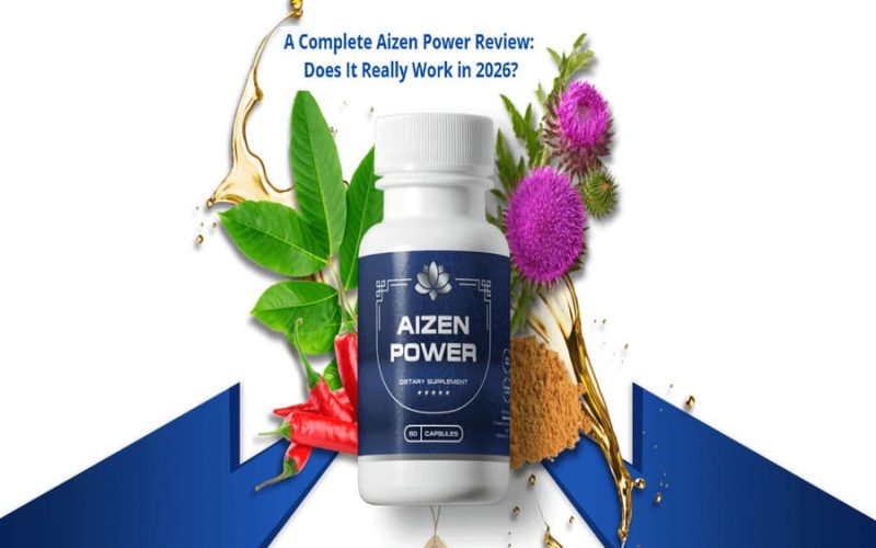 Aizen Power supplement bottle with natural ingredients, used in Aizen Power reviews 2026 article about results and whether it really works